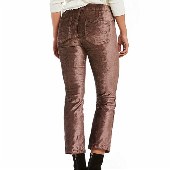 FREE PEOPLE Velvet Cropped Flare Jeans - Picture 7 of 8